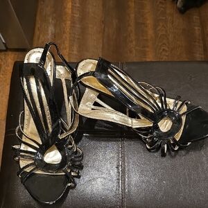 Elegant Black Strappy Women's Sandals